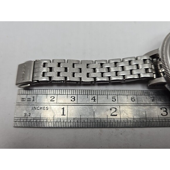 Fossil Bridgette AM4305 Womens Watch Silver Tone 42mm Date New Battery Sz. Small - Picture 10 of 11